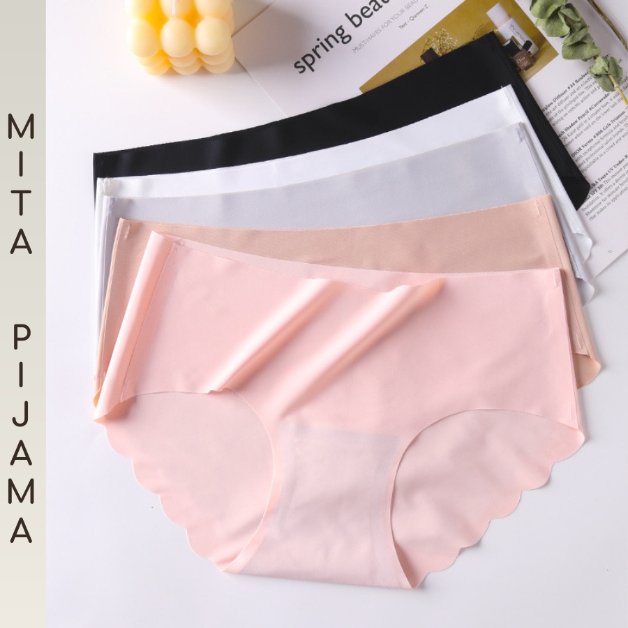 Quần lót nữ cao cấp thun lạnh đẹp không đường may siêu cute dễ thương – QS04