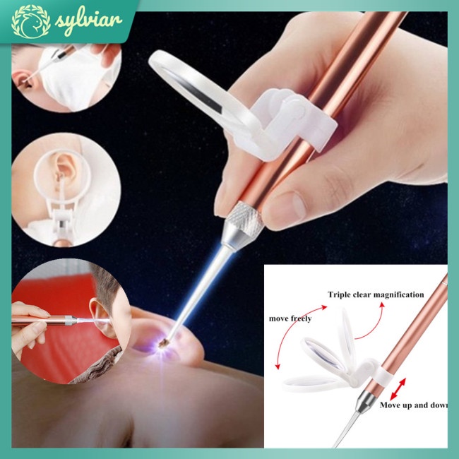 Dụng Cụ Lấy Ráy Tai Có Đèn Dạ Quang Chăm Sóc Vệ Sinh Tai Cho Bé