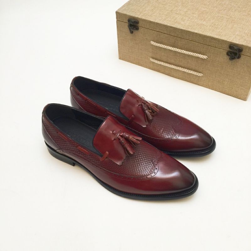Giày lười nam công sở PRADA da bò cao cấp