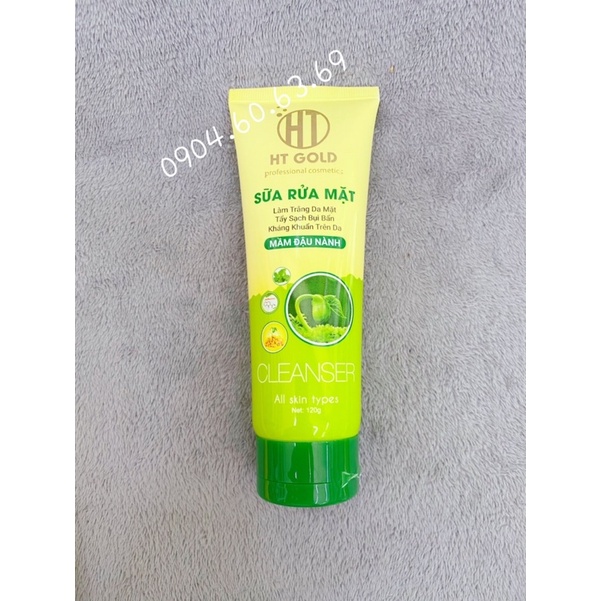 Sữa Rửa Mặt HT GOLD Mầm Đậu Nành 120g