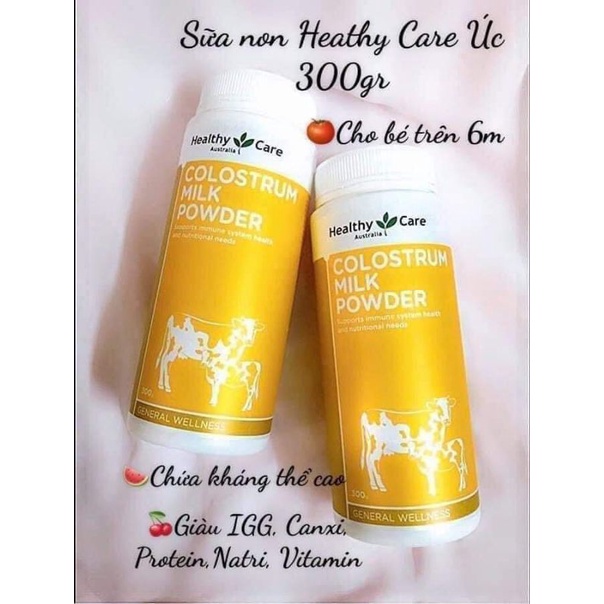 Sữa Bò Non Colostrum Healthy Care 300g Úc Date 8/2024