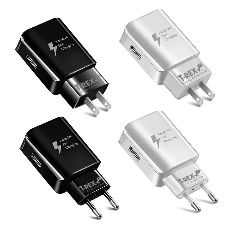 [Mã 2404EL10K giảm 10K đơn 20K] Củ Sạc Đầu Ngang T-Rex 2.0 (1 Đầu USB) Dùng Cho Điện Thoại Samsung/ Iphone/ Android