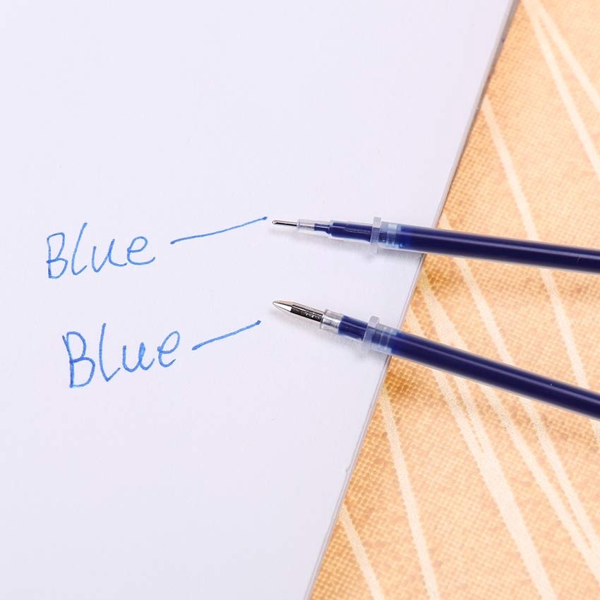 20 Ruột Bút Bi Mực Đỏ / Đen / Đỏ Ngòi 0.5mm 0.38mm