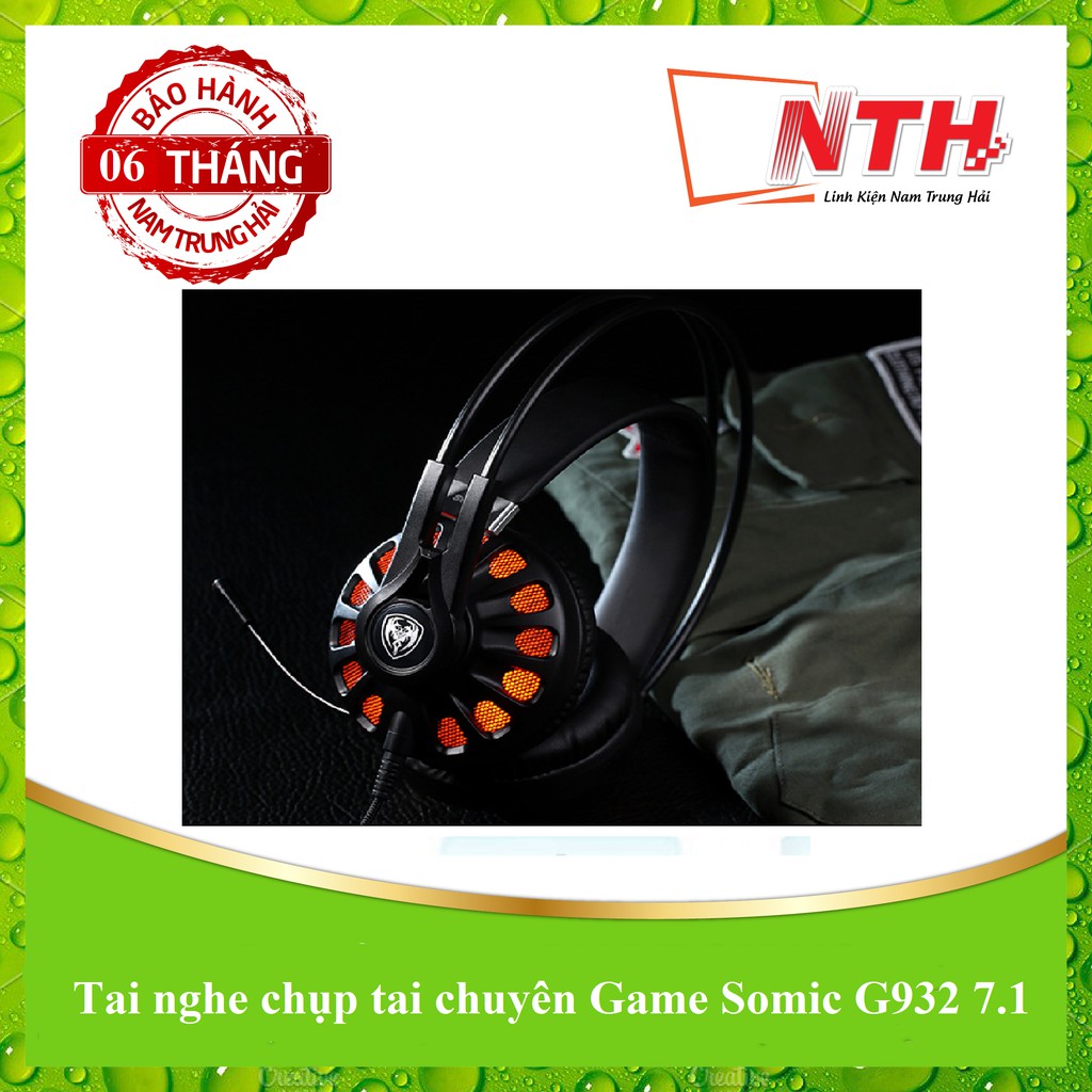 Tai nghe chụp tai chuyên Game Somic G932N 7.1 (Đen)
