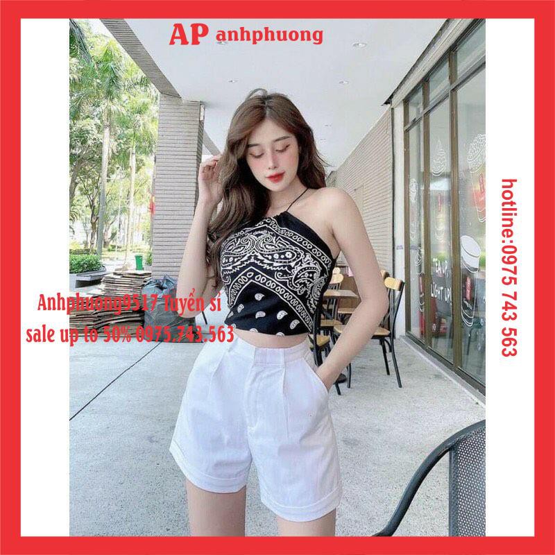 Áo Yếm thổ cẩm đan dây lưng chất cotton🍀freesize🌿form <55kg | BigBuy360 - bigbuy360.vn