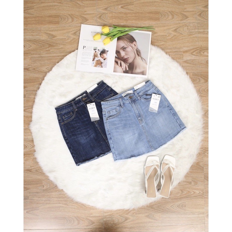 Quần giả váy bò gân nữ