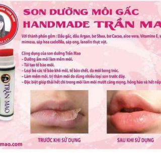 SON DƯỠNG MÔI GẤC HANDMADE TRẦN MAO