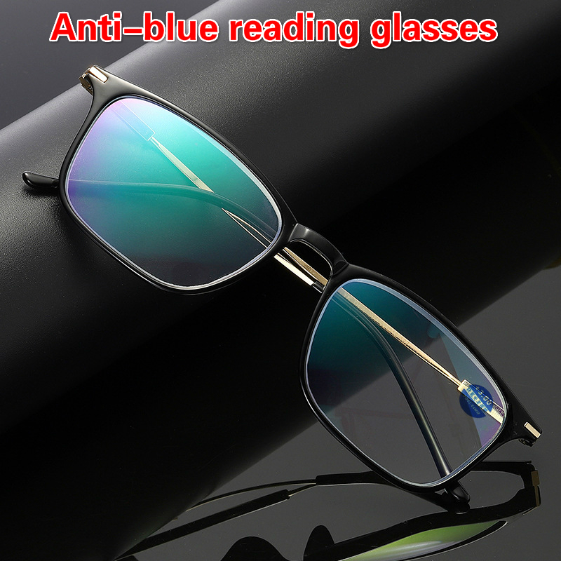 Mắt kính đọc sách chống ánh sáng xanh cho nam TR90+1.00+1.50,+2.00,+2.50,+3.00,+3.5+0+4.00