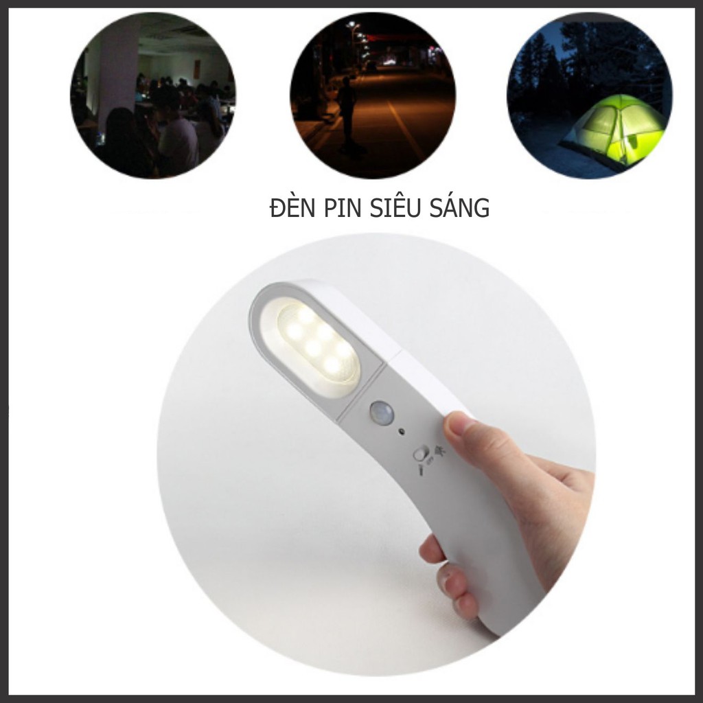 Đèn Cảm Ứng Hồng Ngoại - Đèn Led Cảm Ứng Thông Minh 3 chế độ - Có Thể Sạc Qua Dây USB