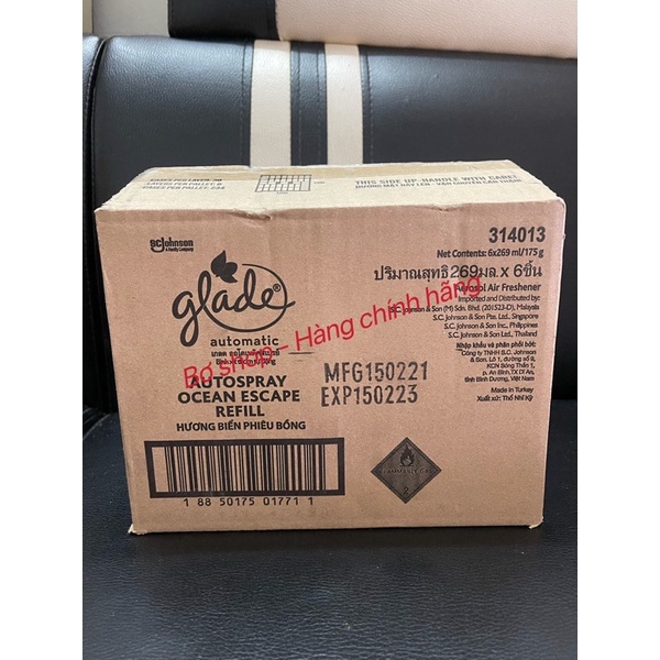 Bán sỉ 1 thùng 6 lõi xịt phòng thay thế vào máy xịt phòng tự động glade