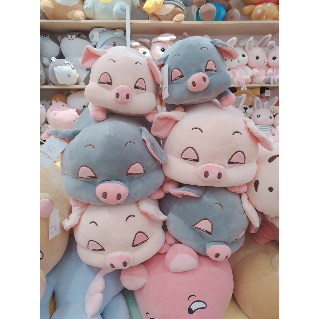 [Giá Hủy Diệt] Gấu bông ❤️ HEO mắt híp phê cần ❤️ phiên bản mới bông siêu mềm mịn FREESHIP FREE GÓI QUÀ