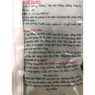phân bón đồng sunfat 1kg cuso4