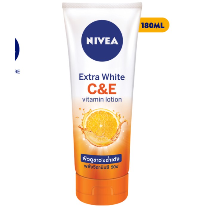 Sữa dưỡng thể dưỡng trắng Nivea Extra White C&amp;E Vitamin Lotion 180ml - Đức Chính Hãng