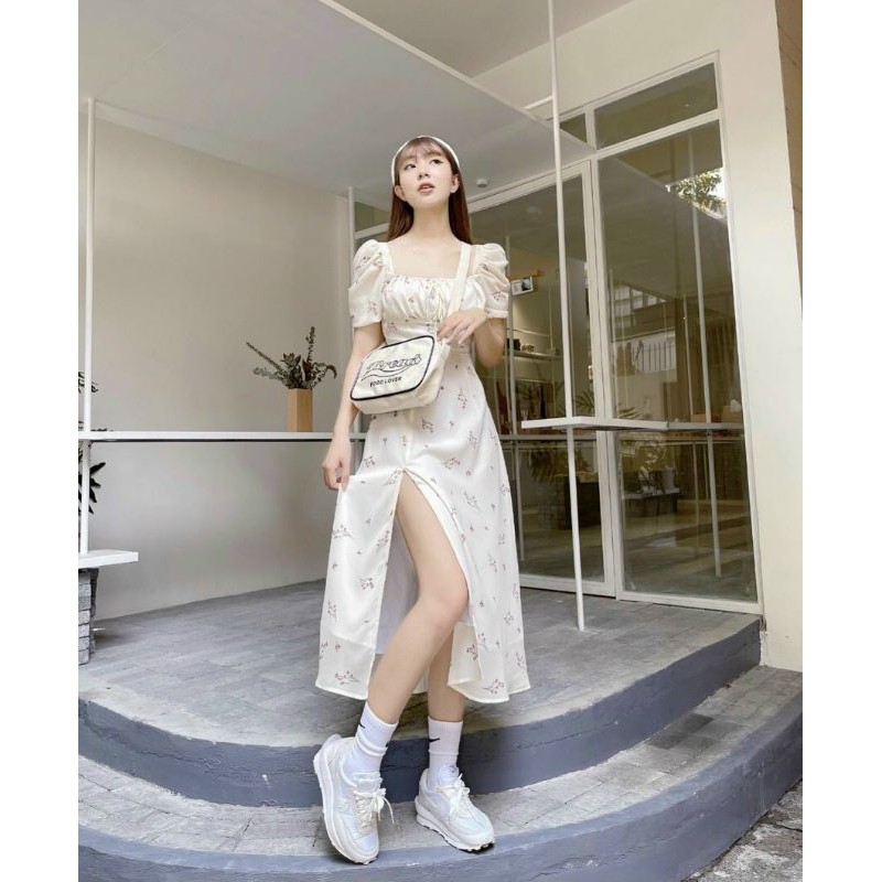 ĐẦM HOA NHÍU NGỰC XẺ ĐÙI❤CÓ HÌNH THẬT TRẢI SÀN | BigBuy360 - bigbuy360.vn