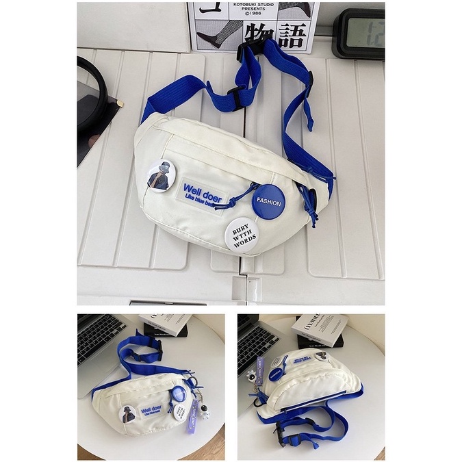 Túi đeo chéo trước ngực YAZHOULONG trẻ trung thời trang cá tính dành cho cả nam và nữ