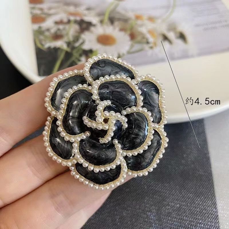 ghim cài áo hình hoa trà thời trang cho nữ