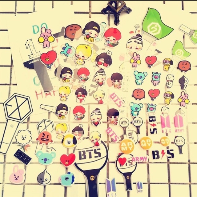 sticker bts ,twice,blackpink,seventeen,got7,wanna one