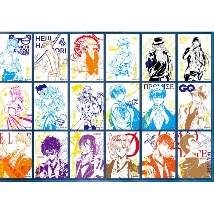 (M120) Pack ảnh thẻ CONAN THÁM TỬ LỪNG DANH set card gacha nhân phẩm anime chibi