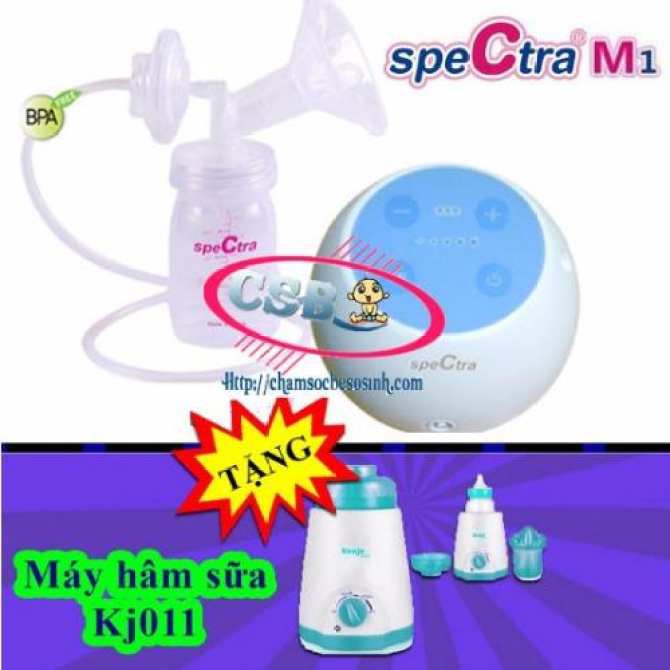 Máy hút sữa Spectra M1 SPT017 (Xanh dương) + Tặng Máy hâm sữa Kenjo đa năng KJ01N : 380.000