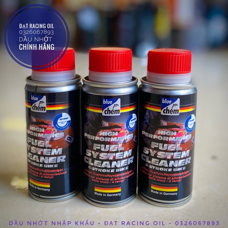 Bộ đôi dung dịch súc động cơ Bluechem Oil System Cleaner 50ml và Vệ sinh buồng đốt Bluechem Fuel System Cleaner 50ml