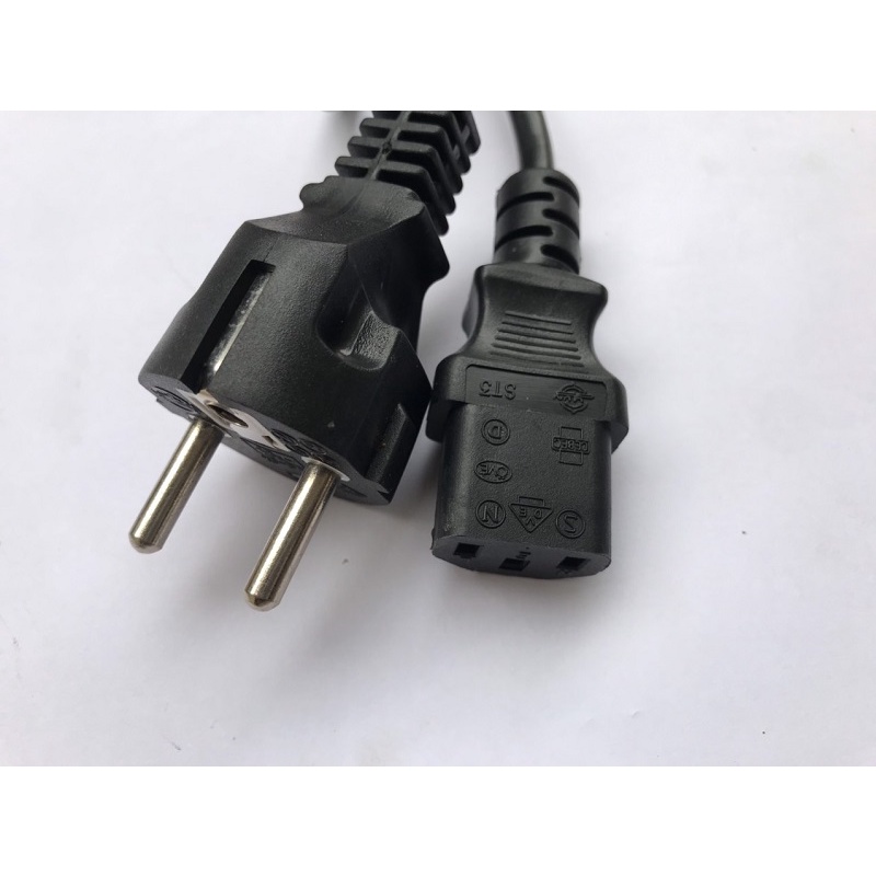 Dây nguồn máy tính dài 3M 2 chân tiết diện 3 lõi đồng x 1.0mm cao cấp