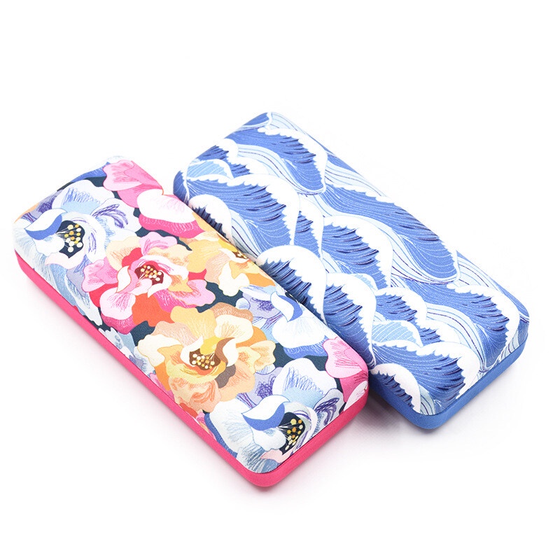 Hộp Đựng Mắt Kính Bằng Sợi Microfiber Chất Lượng Cao Họa Tiết Hoa Thời Trang Unisex