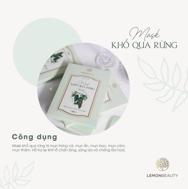 Mask Khổ Qua Rừng tặng cọ quét