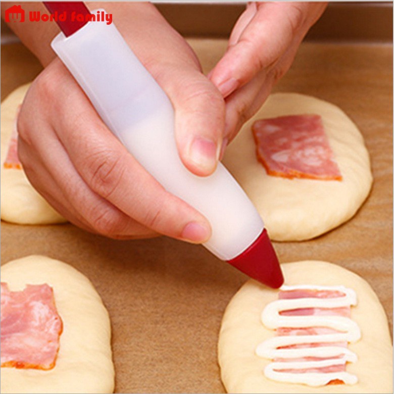 Cây Bút Viết Vẽ Socola Trang Trí Bánh, Bút Viết Chocolate Bằng Silicon
