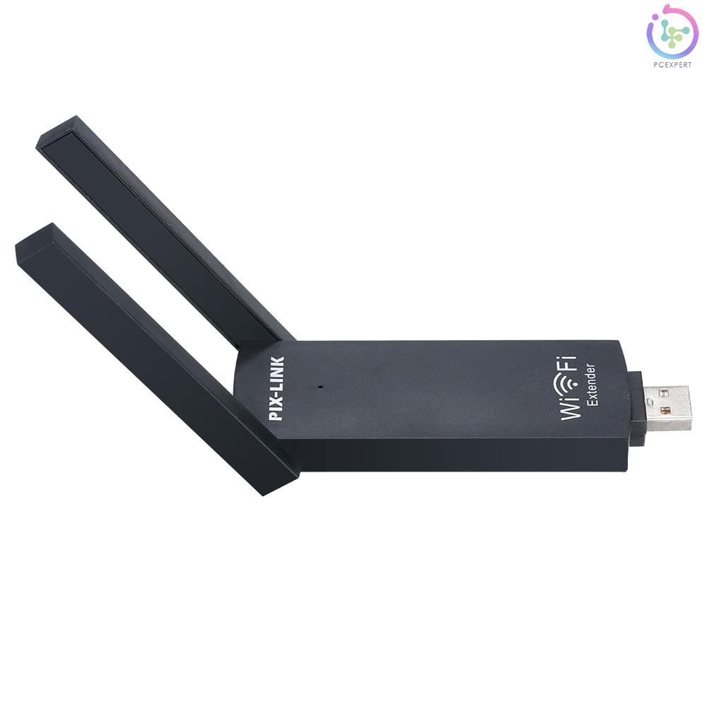 USB phát wifi không dây màu đen cho PC 2.4G (chỉ đến 300Mbps)/ 2 ăng ten | BigBuy360 - bigbuy360.vn