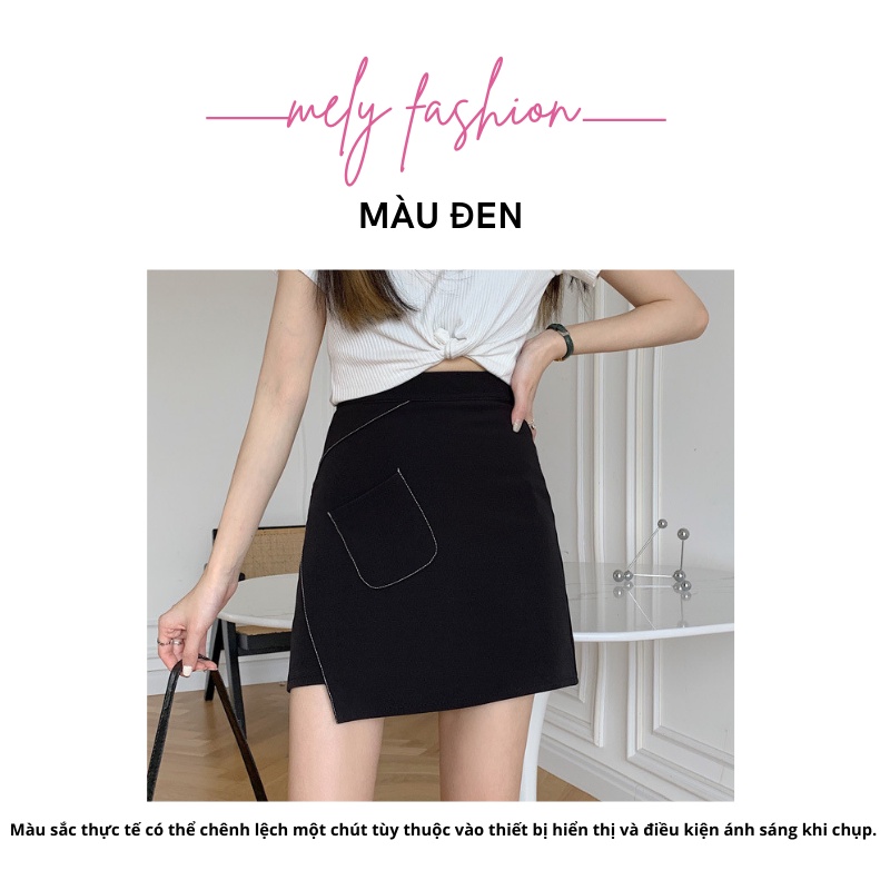 Chân váy chữ A ngắn công sở chỉ nổi đơn giản độc đáo vô cùng tôn dáng Mely's Fashion CV07