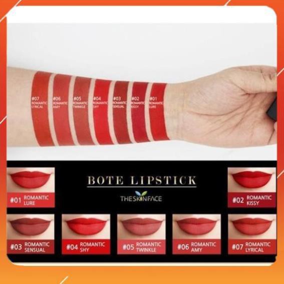 Miễn Phí Ship -  Cam kết chuẩn Auth [Mẫu Mới 2018] Son Lì The Skin Face Bote Lipstick