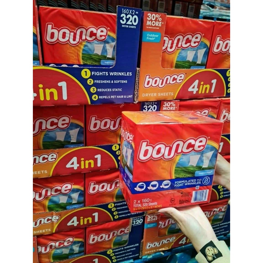 Giấy thơm quần áo Bounce Mỹ, hương Outdoor Fresh tươi mới