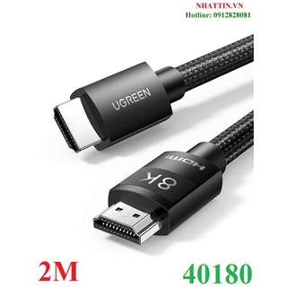 Cáp hdmi 2.1 dài 2m 8k@60hz 48gbps hỗ trợ hdr earc ugreen 40180 cao cấp