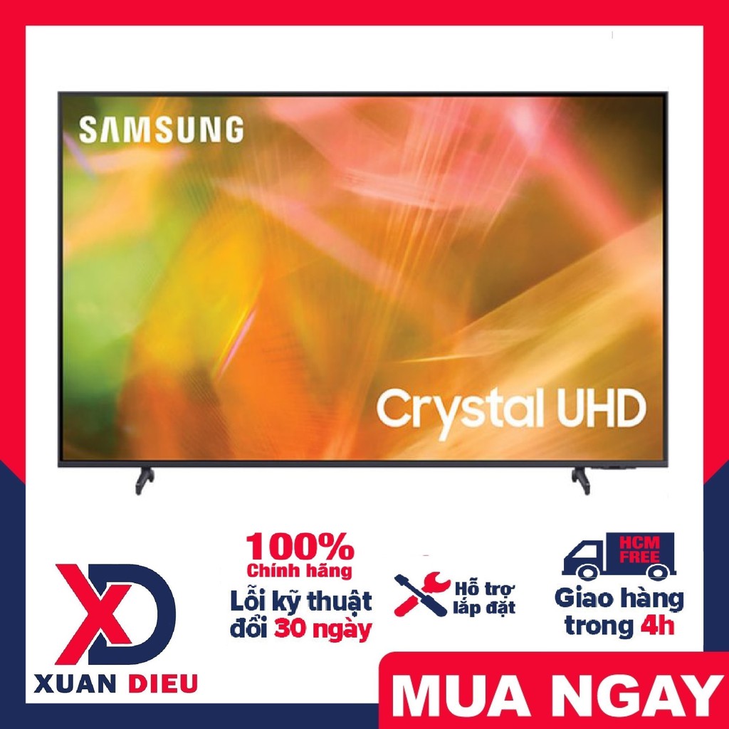 Smart Tivi Samsung UA50AU8000 4K UHD 50 Inch 2021, điều khiển bằng giọng nói, Hệ Điều Hành Tizen OS, giao miện phí HCM