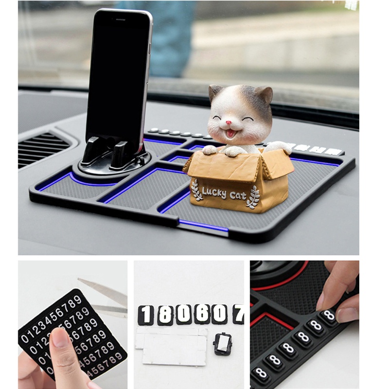 Giá Đỡ Điện Thoại Chống Trượt Gắn Bảng Điều Khiển Xe Hơi