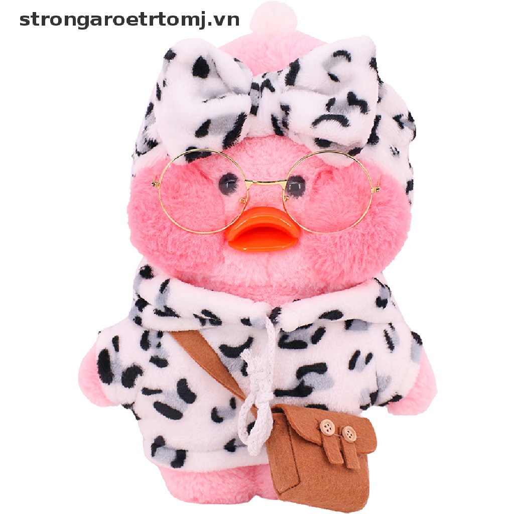 Trang phục có mũ trùm đầu dễ thương cho chú vịt nhồi bông 30cm