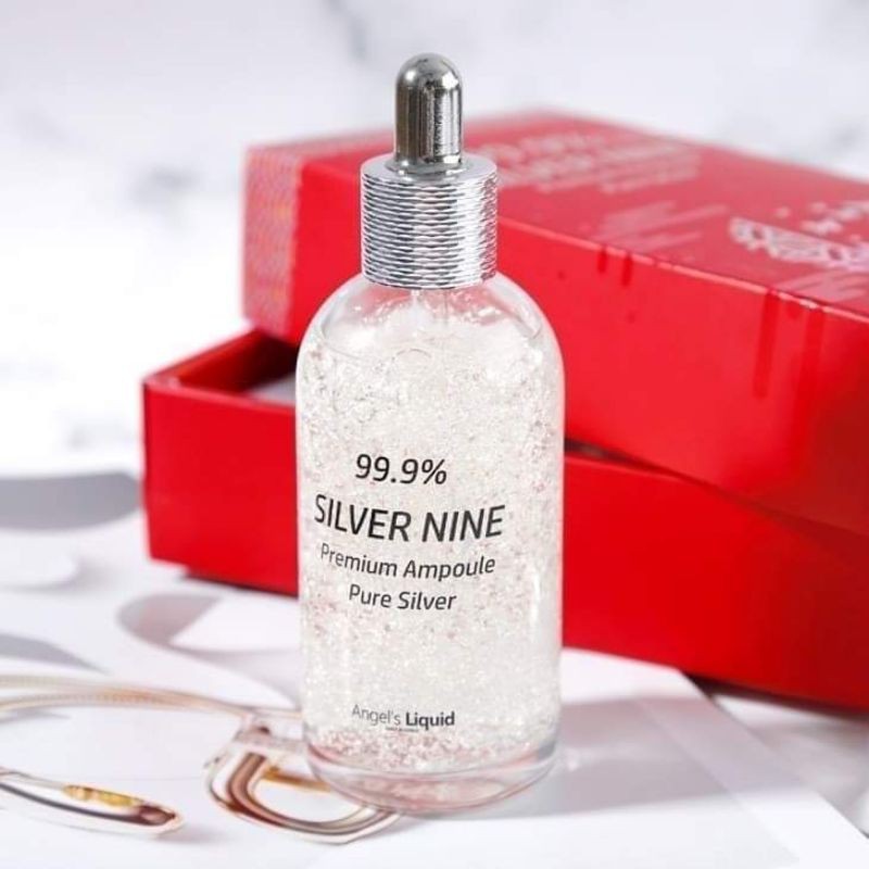 [MUA 1 TẶNG 1] SERUM ANGEL'S LIQUID 99.9% SLIVER NINE PREMIUM AMPOULE 100ML + TẶNG KÈM SỮA RỬA MẶT BERGAMO HÀN QUỐC