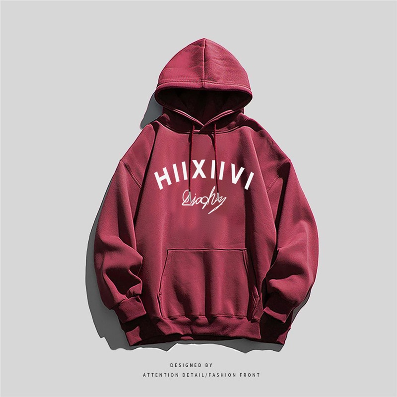 NRVP Áo Khoác Hoodie Tay Dài Dáng Rộng In Họa Tiết Phong Cách Hàn Quốc Dành Cho Nam Nữ