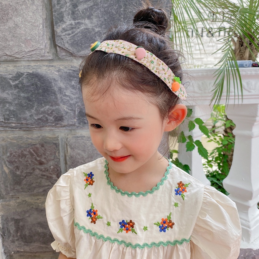 Băng Đô Cài Tóc Khóa Dán Xinh Xắn Cho Bé Gái