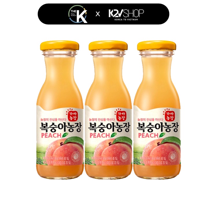 Nước ép đào thơm ngon Woongjin GAYA Peach 180ml