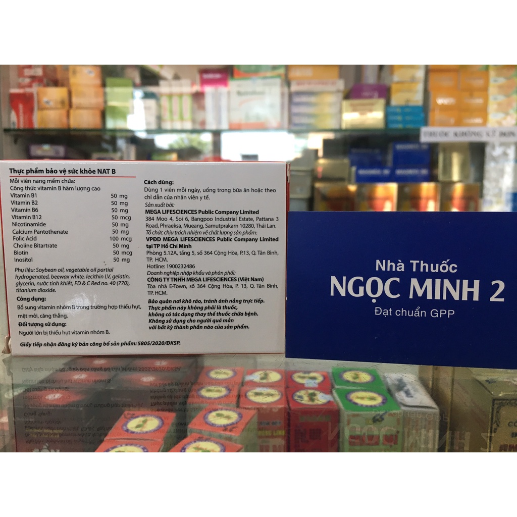 ✅ [Chính Hãng] Nat B thực phẩm bảo vệ sức khoẻ với công thức vitamin B hiệu lực cao