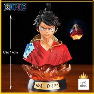 🔥Có Led RGB🔥 Mô Hình Luffy Cực Đẹp, Tượng Bán Thân One Piece Cao 17cm - Mô Hình One Piece
