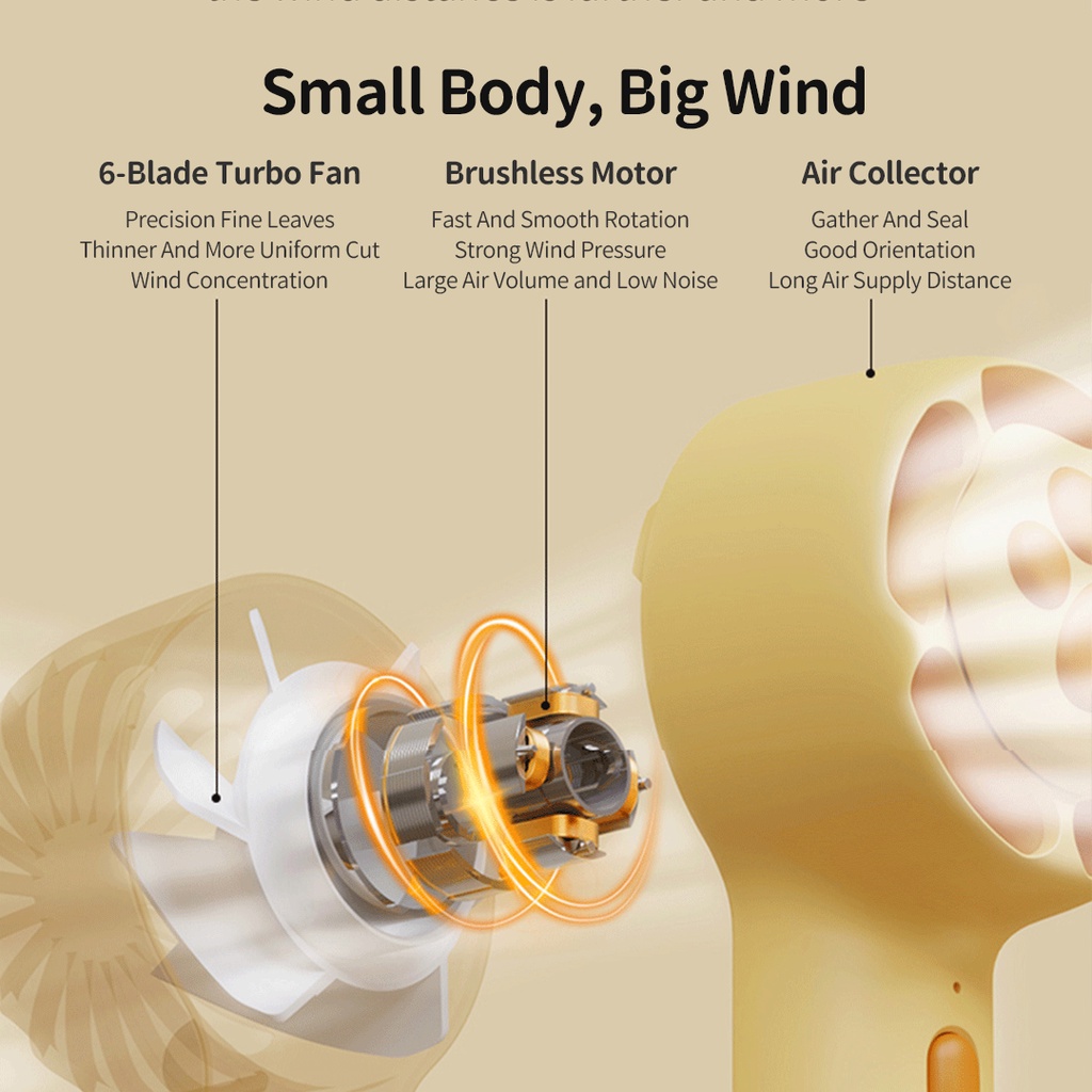 Xiaomi Youpin Quạt Mini Cầm Tay 3 Tốc Độ Hình Chân Mèo Dễ Thương Có Thể Sạc Lại Cho Văn Phòng/Ngoài Trời
