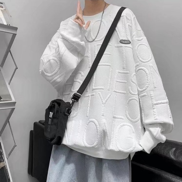 Áo nỉ nam dài tay cổ tròn thời trang Hàn áo dài tay phong cách Hàn Quốc thời trang 2 màu lựa chọn cho nam