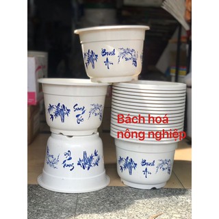 chậu tròn bông ( COMBO 5 cái ) - size 28cmx19cm
