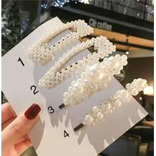 SET Kẹp tóc Hàn Quốc đính đá siêu hot (4 chiếc)