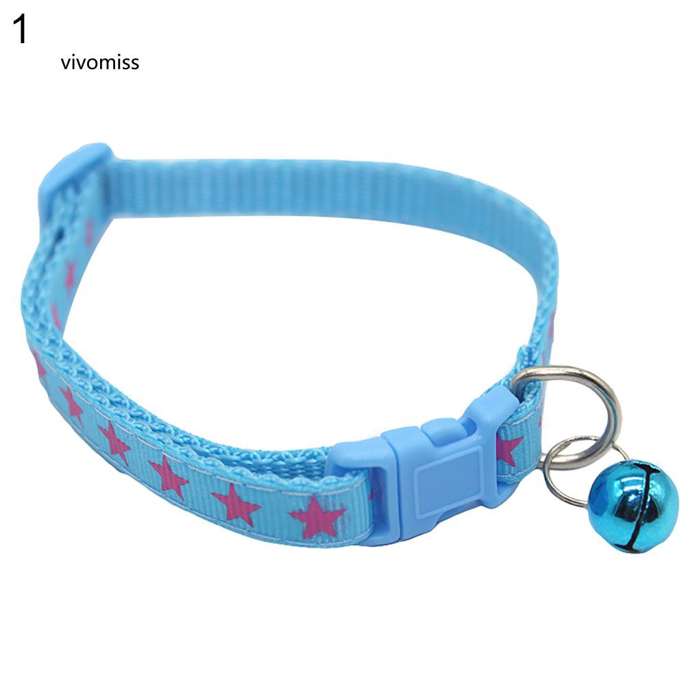 Vòng cổ hình ngôi sao có chuông cho thú cưng