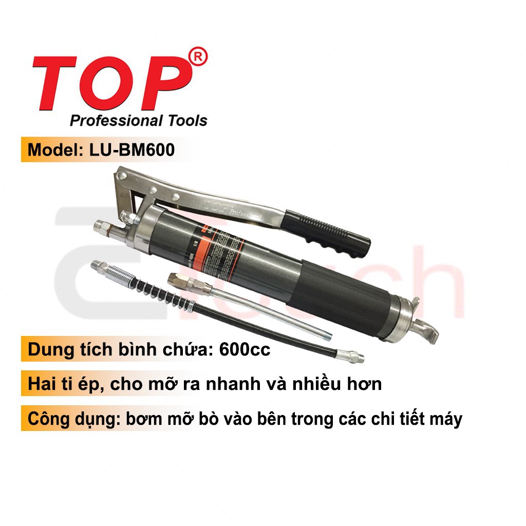 Bơm Mỡ 600cc (2 Ti) TOP - LU-BM600