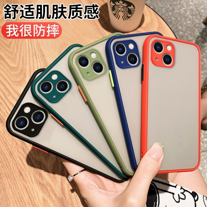 Ốp lưng có viền màu cho Iphone I6 I6 + I7 I8 I7 + IPX XR XS max I11 I11pro I11pro I12 I12mini I12pro