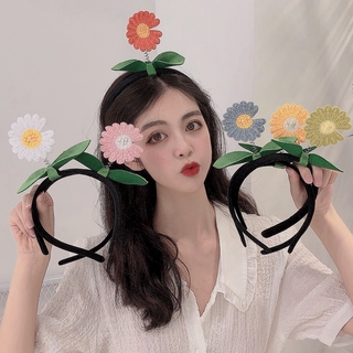 Băng Đô Cài Tóc Hình Hoa Cúc Đáng Yêu Cho Nữ